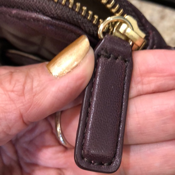 Small Talbots dark purple quilted shoulder bag main image 6